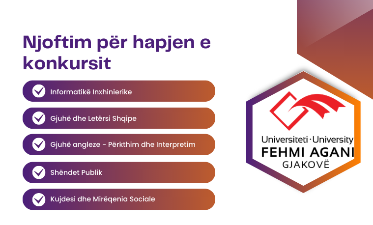 Hapet konkursi për regjistrimin e studentëve në vitin akademik 2025/26